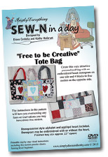 SEW-N in a day "Free to be Creative" Tote Bag